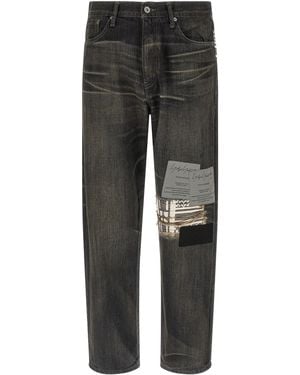 Yohji Yamamoto 'savege Denim' Jeans × Nh - Grey
