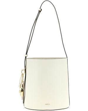 Furla 'Roxie' Small Bucket Bag - Natural