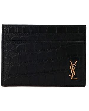 Saint Laurent Portacarte 'Tiny Cassandre' - Nero