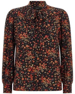 Gucci Camicia Stampa Floreale - Marrone