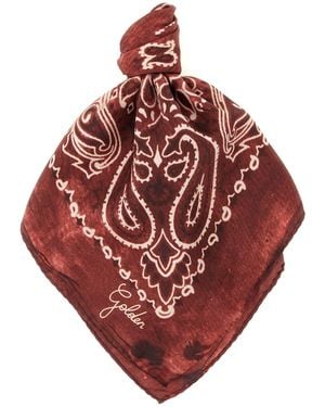 Golden Goose Paisley Scarf - Red