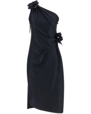 Coperni 'Asymmetric Mini Flower' Dress - Blue
