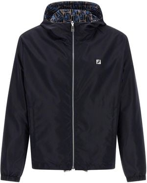 Fendi 'Nity' Reversible Windbreaker - Blue