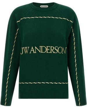 JW Anderson Logo Embroidery Jumper - Green