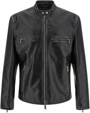DSquared² 'bad Boy' Biker Jacket - Black