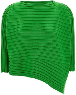 Issey Miyake 'Cotton Cashmere Knit' Top - Green