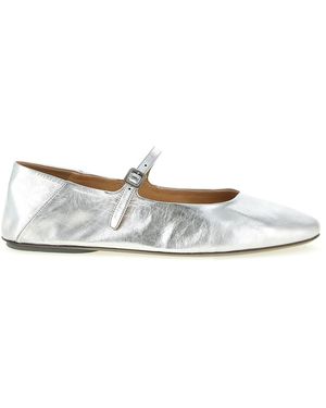Marsèll 'strascico' Ballet Flats - White
