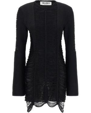 The Attico Fringed Dress - Black