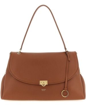 Ferragamo Sofia 2026 (L) Shoulder Bag - Brown