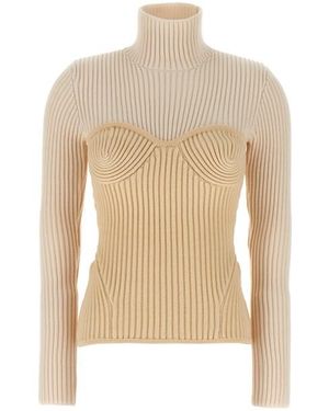 Jean Paul Gaultier Maglione Corsetto - Bianco