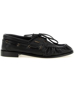 Saint Laurent 'le Loafer Bateau' Loafers - Black