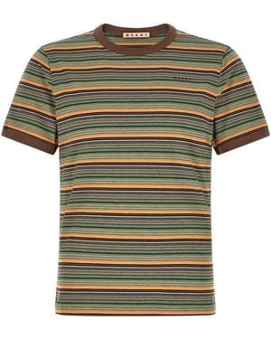 Marni Striped T-shirt - Green