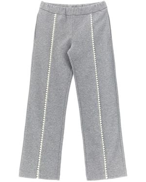 Moncler Details Crochet Joggers - Grey