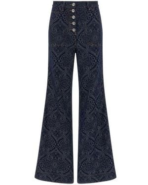 Etro Jeans Jacquard - Blu