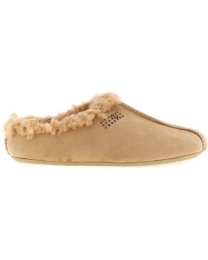 MM6 by Maison Margiela 'numeric Signature Mm6' Sabots - Brown