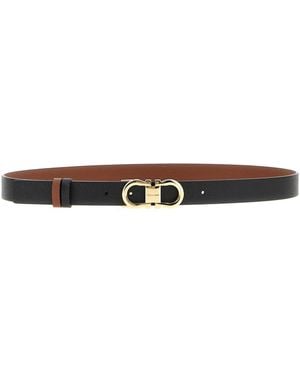 Ferragamo Wendegürtel "Gancini" - Schwarz