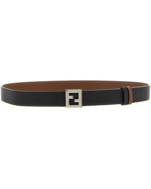 Fendi Wendegürtel "Ff" - Schwarz