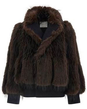 Sacai Giacca Con Inserti - Nero