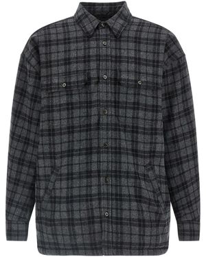 Willy Chavarria Padded Overshirt - Grey