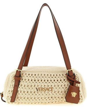 Versace ' Tag' Shoulder Bag - Natural