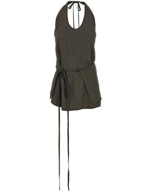 Lemaire Top 'Apron' - Nero