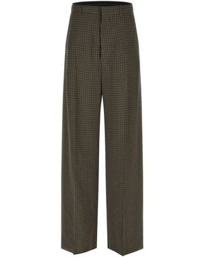 Balenciaga 'large Tailored' Trousers - Green