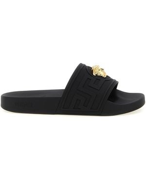 Versace 'la Medusa' Slides - Black