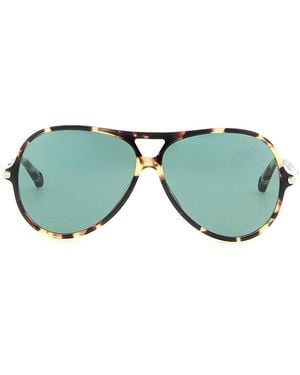 Chloé Chloé Sonnenbrille Mit Doppelsteg - Grün