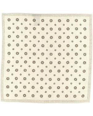 Brunello Cucinelli Patterned Pocket Clutch - Natural
