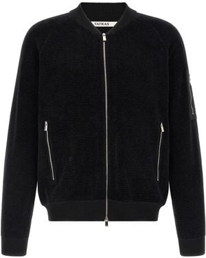 Tatras Waffle Chenille Bomber Jacket - Black