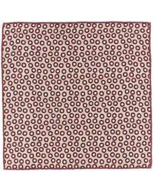 Brunello Cucinelli Polka Dot Pocket Clutch Bag - Red