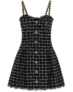 Balmain Tweed Dress - Black