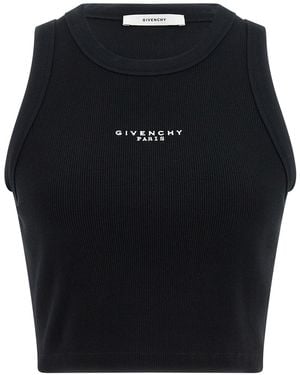 Givenchy ' Paris' Print Top - Black