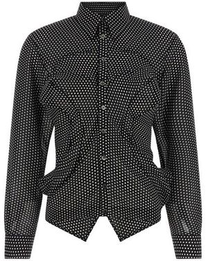 Junya Watanabe Camicia Pois - Nero