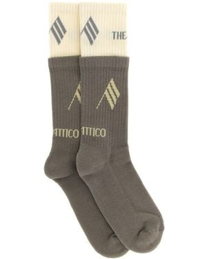 The Attico Double Layer Socks - Grey