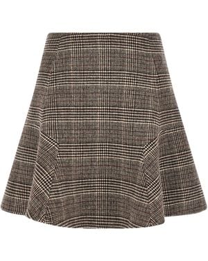 Ermanno Scervino Flared Skirt - Brown