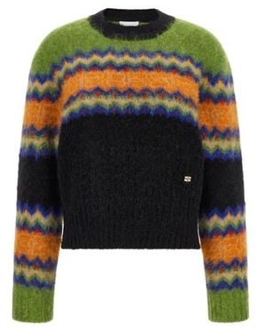 Ganni Maglione 'Fair Isle' - Nero