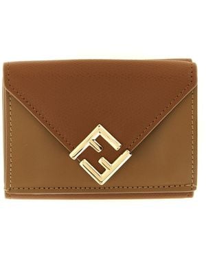 Fendi 'ff' Trifold Mini Wallet - Brown