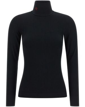 Perfect Moment 'perfect Thermal Rollneck' Top - Black