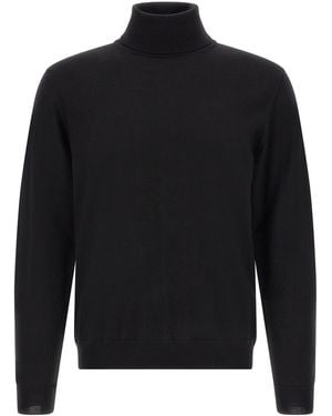Zanone Turtleneck Jumper - Black