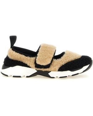 Marni Shearling Mary Jane Sneaker - Schwarz