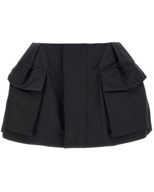 Sacai Cargo Skort - Black