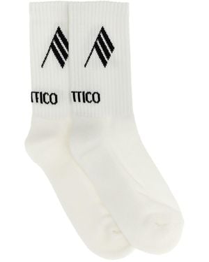 The Attico Logo Socks - White