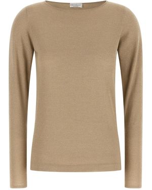 Brunello Cucinelli 'sparkling' Jumper - Natural