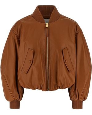 Givenchy Cropped Bomber Jacket - Brown