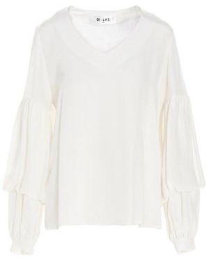 DI.LA3 PARI' Camicia seta - Bianco