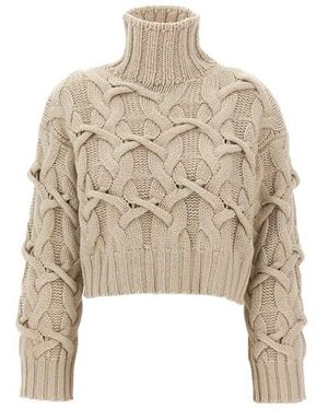 Brunello Cucinelli Maglione Trecce - Neutro