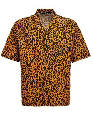Palm Angels Camicia 'Cheetah' - Marrone