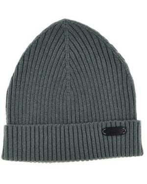 Brioni English Ribbed Beanie - Green