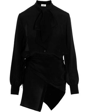 DI.LA3 PARI' Asymmetric Shirt - Black